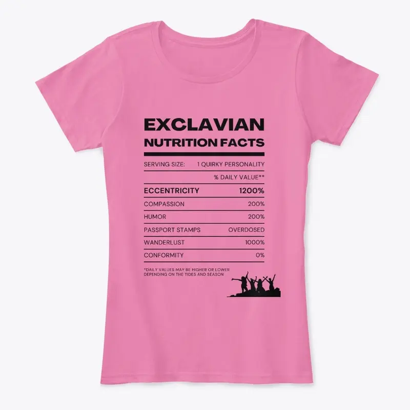 Exclavian Nutrition Facts - Light