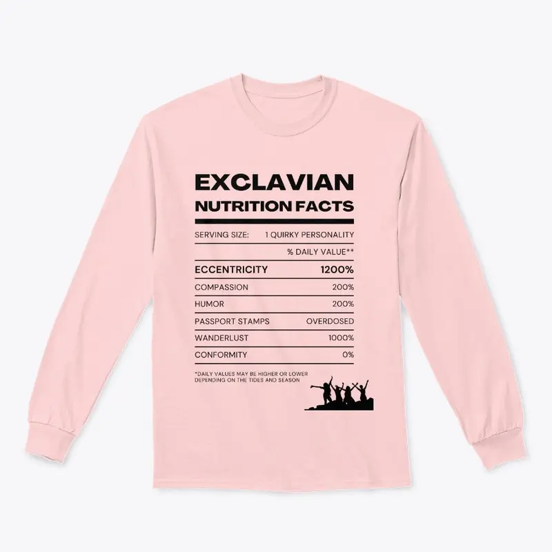 Exclavian Nutrition Facts - Light